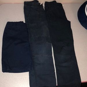 Used boys shorts & 2 Navy blue pants